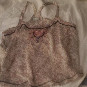 Floral Lace Trim Cami Top